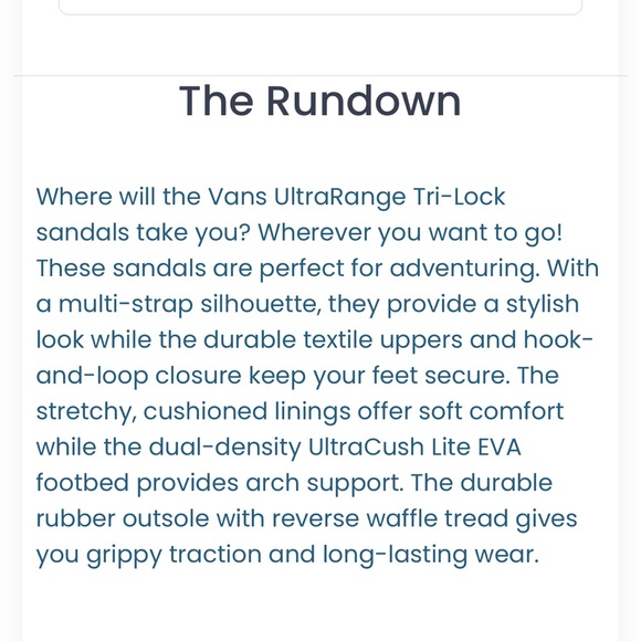 Vans Ultrarange Gray/Walnut/Purple/Blue Suede Leather Tri-Lock Velcro Sandals - Picture 7 of 7